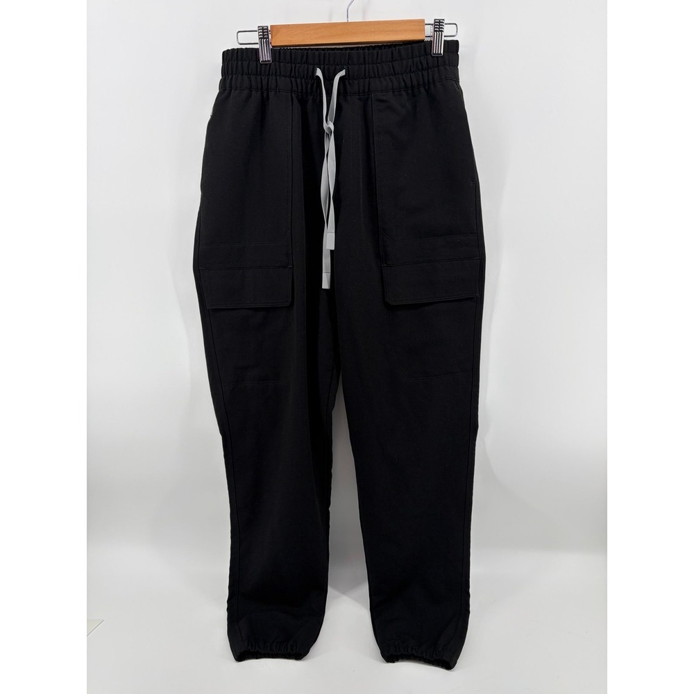 FIGS "Tansen" Black Jogger Scrub Pant, Drawstring, Women's Size Medium Tall